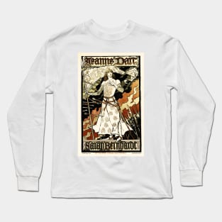 SARAH BERNHARDT JEAN D ARC Theater Poster by Artist Eugene Grasset Long Sleeve T-Shirt